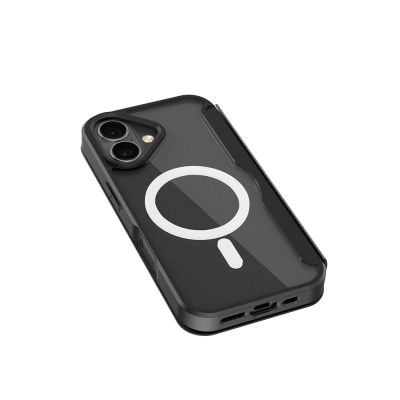 Apple iPhone 17 Kılıf M-Safe Şarj Özellikli Raptic Air Folio Şeffaf Kartlıklı Kapaklı Kılıf - 9