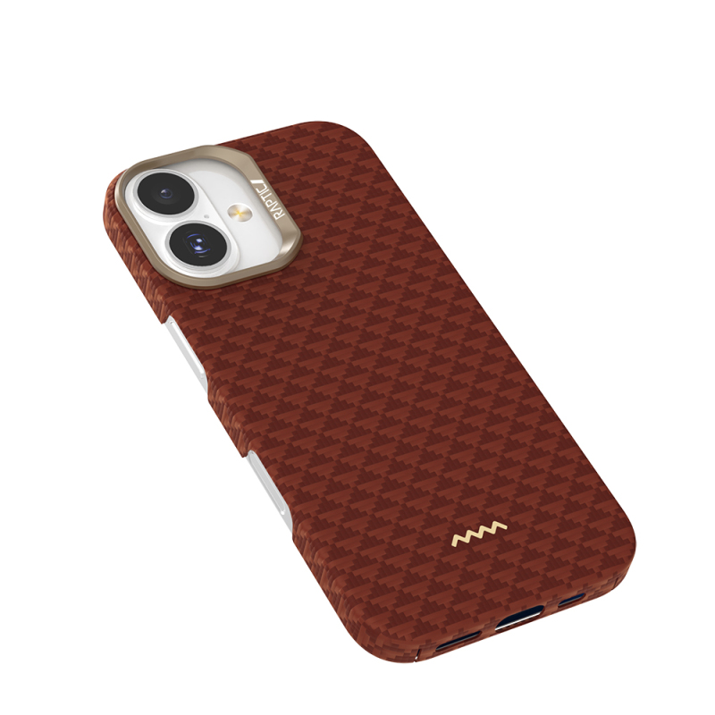 Apple iPhone 17 Kılıf M-safe Şarj Özellikli Raptic Aramid Skin Origin Serisi Kapak - 7
