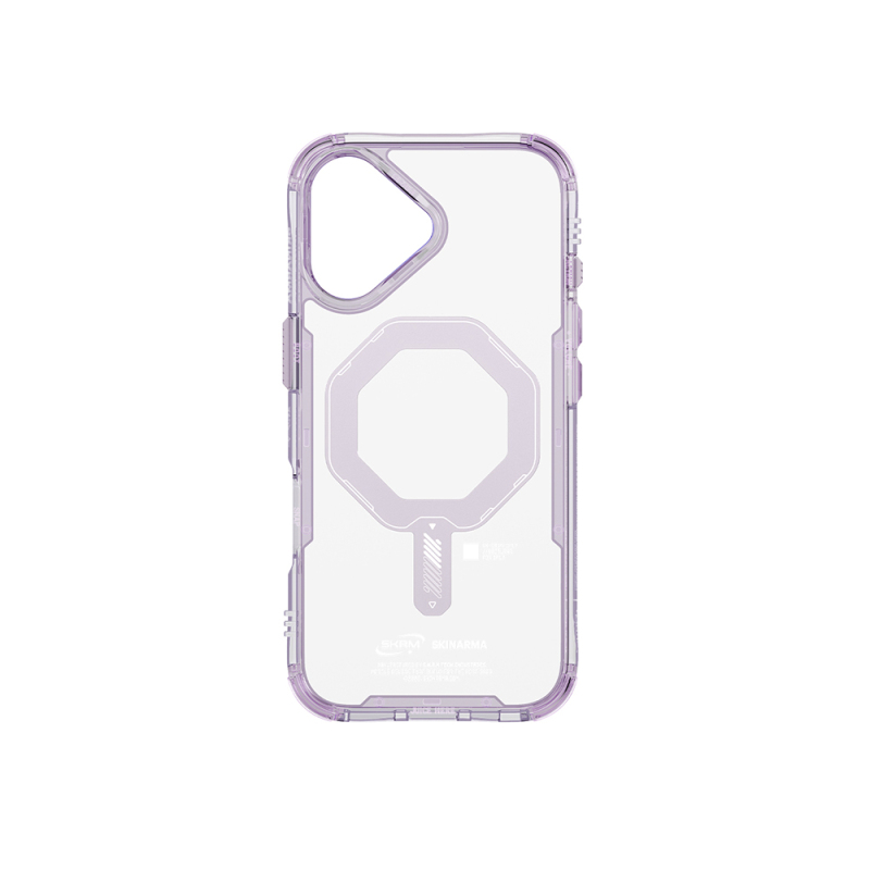 Apple iPhone 17 Kılıf M-safe Şarj Özellikli Şeffaf Airbag Tasarımlı Skinarma Saido Mag-Charge Kapak - 8