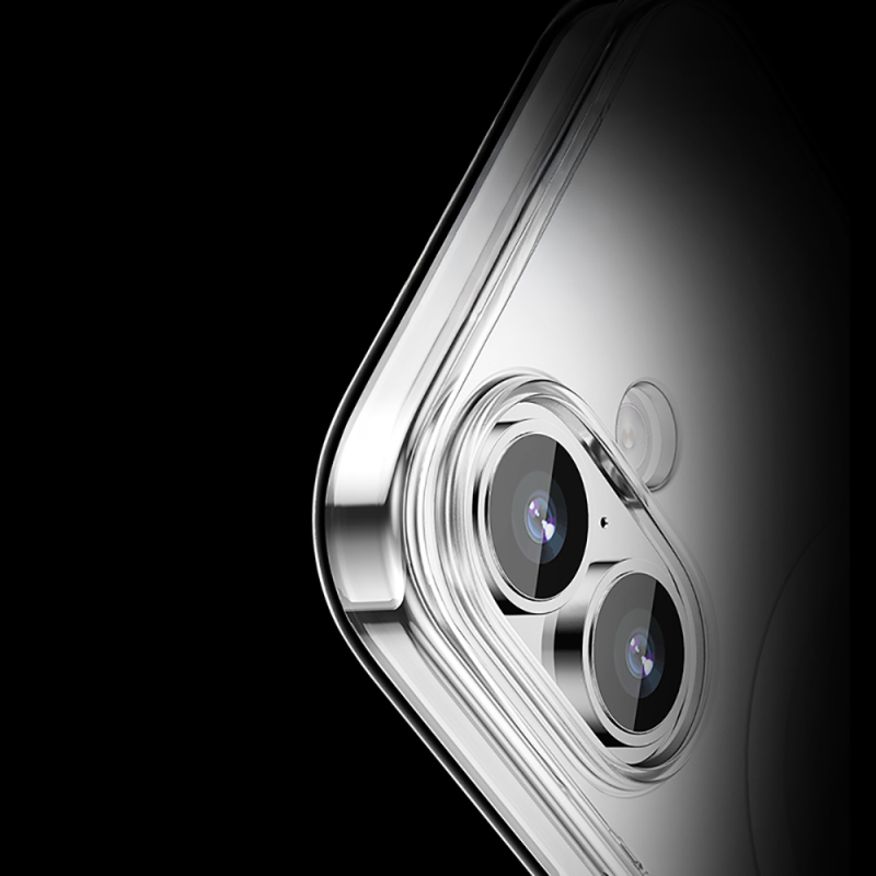 Apple iPhone 17 Kılıf M-safe Şarj Özellikli Transparan Sert PC Wlons Pita Kapak - 4