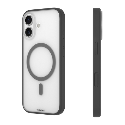 Apple iPhone 17 Kılıf M-safe Şarj Özellikli Youngkit Clear Serisi Kapak - 5