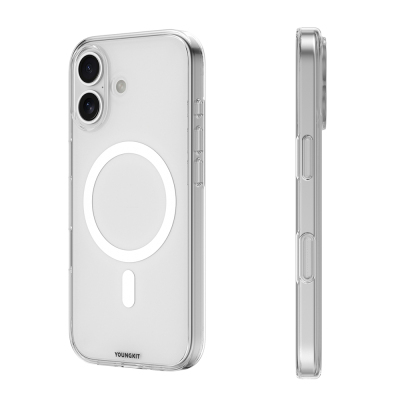 Apple iPhone 17 Kılıf M-safe Şarj Özellikli Youngkit Clear Serisi Kapak - 6