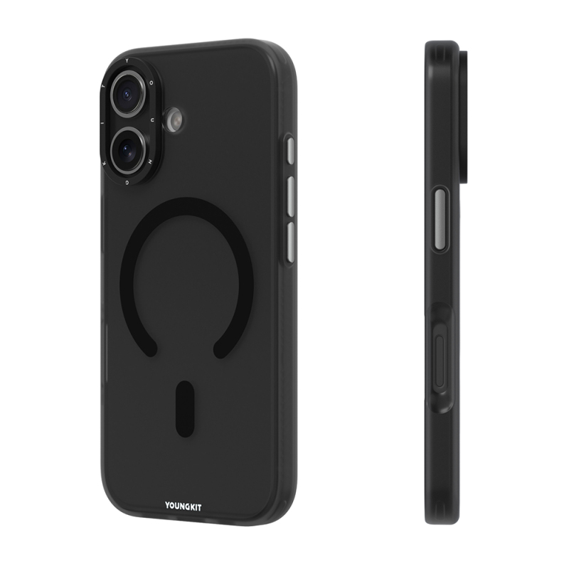 Apple iPhone 17 Kılıf M-safe Şarj Özellikli Youngkit Hidden Sand Serisi Kapak - 4