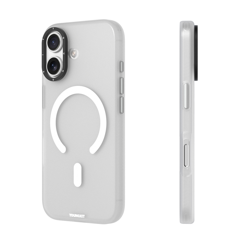 Apple iPhone 17 Kılıf M-safe Şarj Özellikli Youngkit Hidden Sand Serisi Kapak - 5