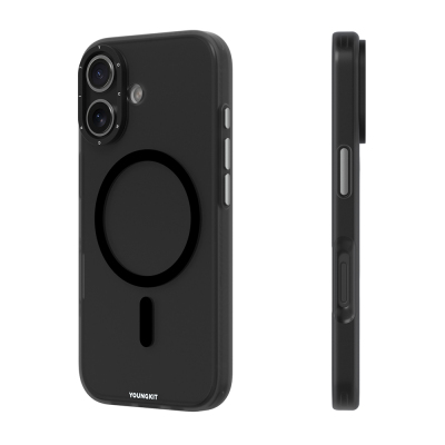 Apple iPhone 17 Kılıf M-safe Şarj Özellikli Youngkit Hidden Sand Serisi Kapak - 10