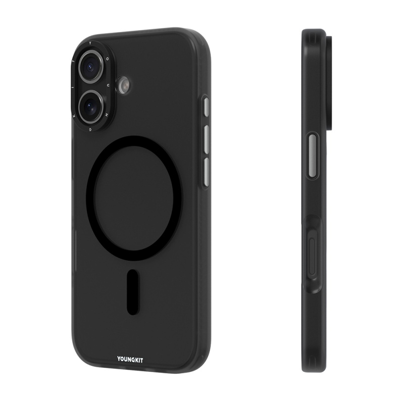 Apple iPhone 17 Kılıf M-safe Şarj Özellikli Youngkit Hidden Sand Serisi Kapak - 10