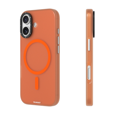 Apple iPhone 17 Kılıf M-safe Şarj Özellikli Youngkit Hidden Sand Serisi Kapak - 11