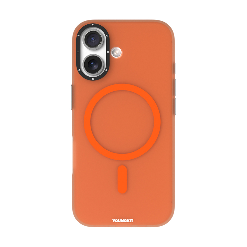 Apple iPhone 17 Kılıf M-safe Şarj Özellikli Youngkit Hidden Sand Serisi Kapak - 4