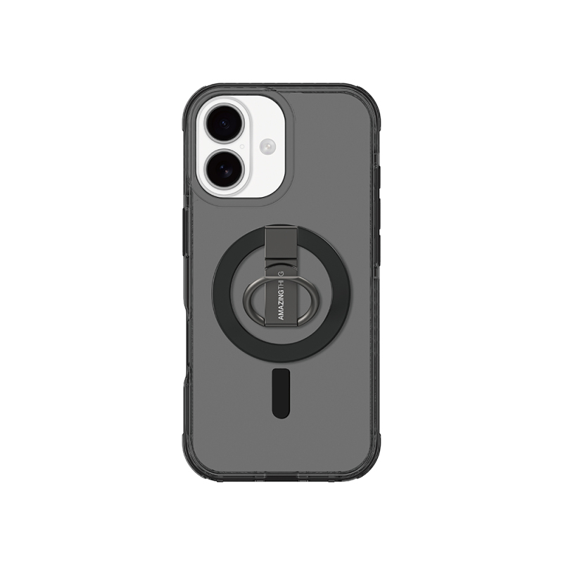 Apple iPhone 17 Kılıf M-safe Şarj Özellikli Yüzük Standlı Amazingthing Titan Pro Serisi Kapak - 1