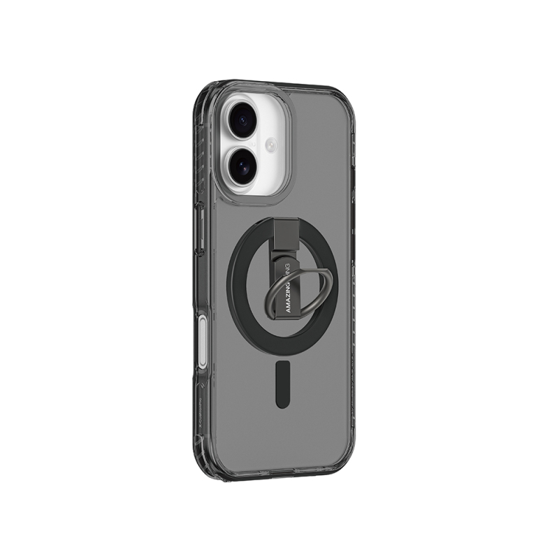 Apple iPhone 17 Kılıf M-safe Şarj Özellikli Yüzük Standlı Amazingthing Titan Pro Serisi Kapak - 3