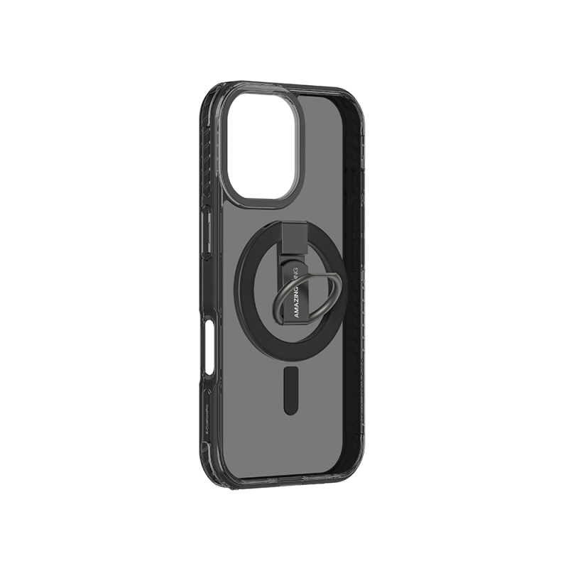 Apple iPhone 17 Kılıf M-safe Şarj Özellikli Yüzük Standlı Amazingthing Titan Pro Serisi Kapak - 4