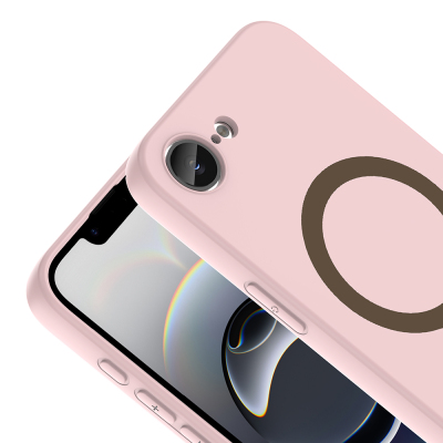 Apple iPhone 17 Kılıf M-Safe Şarj Özellikli Zore Aris Silikon Kapak - 8