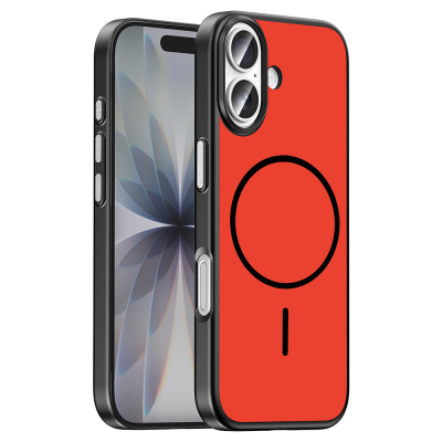 Apple iPhone 17 Kılıf M-Safe Şarj Özellikli Zore Lora PC Kapak - 5