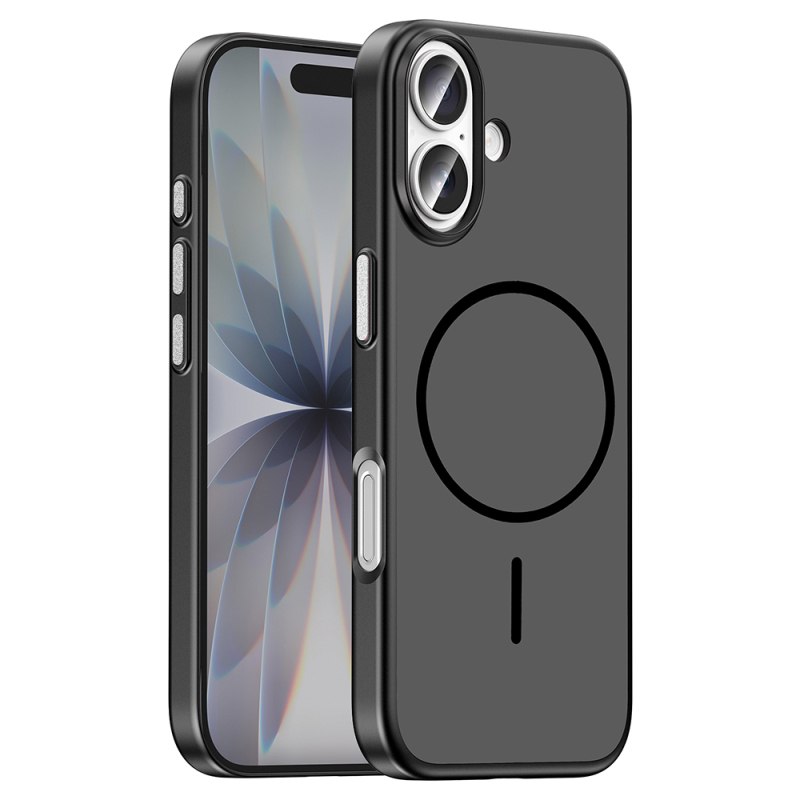 Apple iPhone 17 Kılıf M-Safe Şarj Özellikli Zore Lora PC Kapak - 3