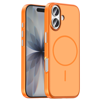 Apple iPhone 17 Kılıf M-Safe Şarj Özellikli Zore Lora PC Kapak - 4