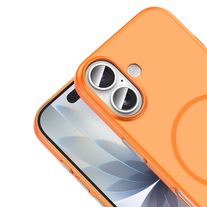 Apple iPhone 17 Kılıf M-Safe Şarj Özellikli Zore Lora PC Kapak - 17