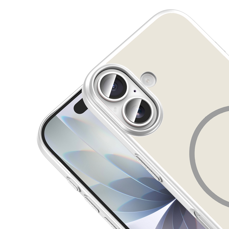 Apple iPhone 17 Kılıf M-Safe Şarj Özellikli Zore Lora PC Kapak - 16