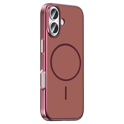 Apple iPhone 17 Kılıf M-Safe Şarj Özellikli Zore Lora PC Kapak - 12