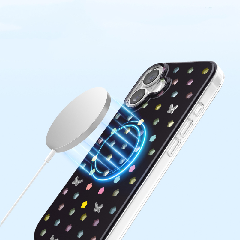 Apple iPhone 17 Kılıf M-Safe Şarj Özellikli Zore Paris Axen Sert PC Kapak - 7