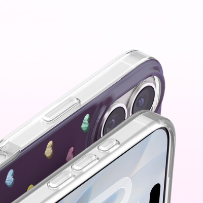 Apple iPhone 17 Kılıf M-Safe Şarj Özellikli Zore Paris Axen Sert PC Kapak - 20