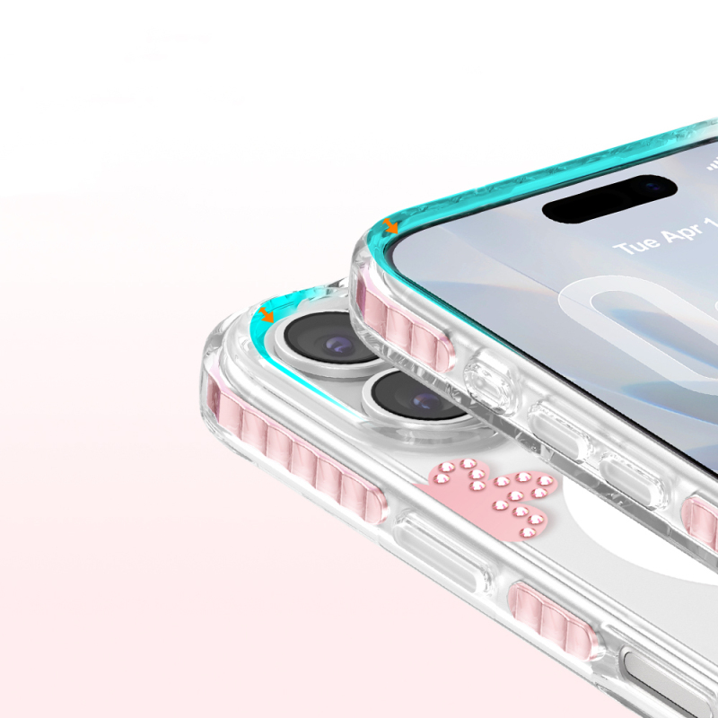Apple iPhone 17 Kılıf M-Safe Şarj Özellikli Zore Paris Elvo Sert PC Kapak - 8