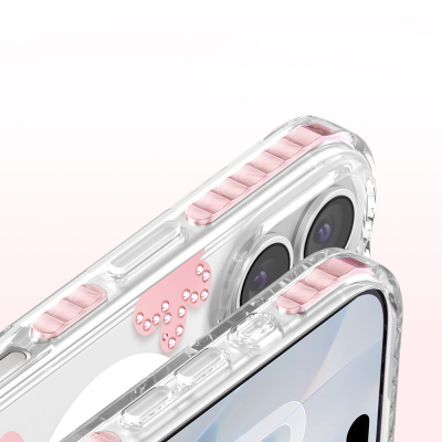 Apple iPhone 17 Kılıf M-Safe Şarj Özellikli Zore Paris Elvo Sert PC Kapak - 11