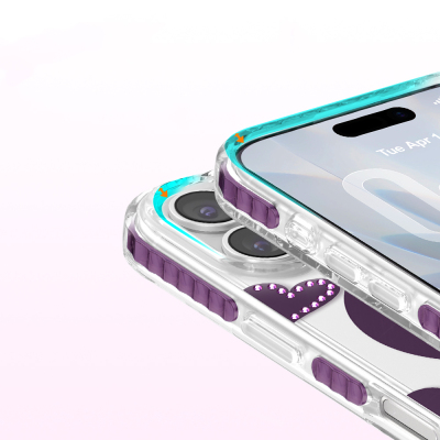 Apple iPhone 17 Kılıf M-Safe Şarj Özellikli Zore Paris Elvo Sert PC Kapak - 16
