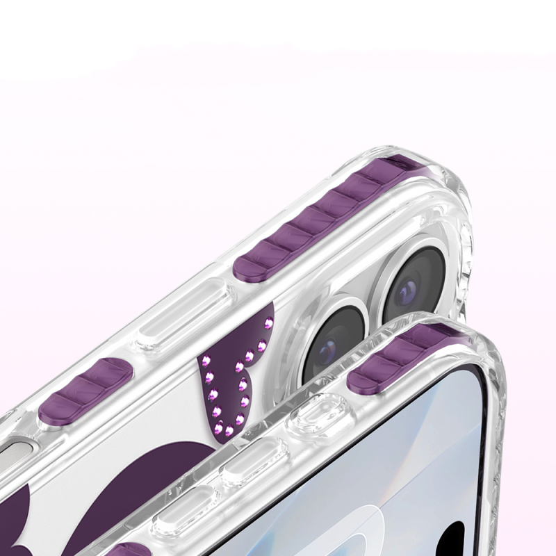 Apple iPhone 17 Kılıf M-Safe Şarj Özellikli Zore Paris Elvo Sert PC Kapak - 19