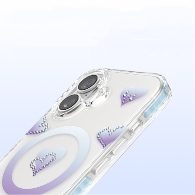 Apple iPhone 17 Kılıf M-Safe Şarj Özellikli Zore Paris Elvo Sert PC Kapak - 22