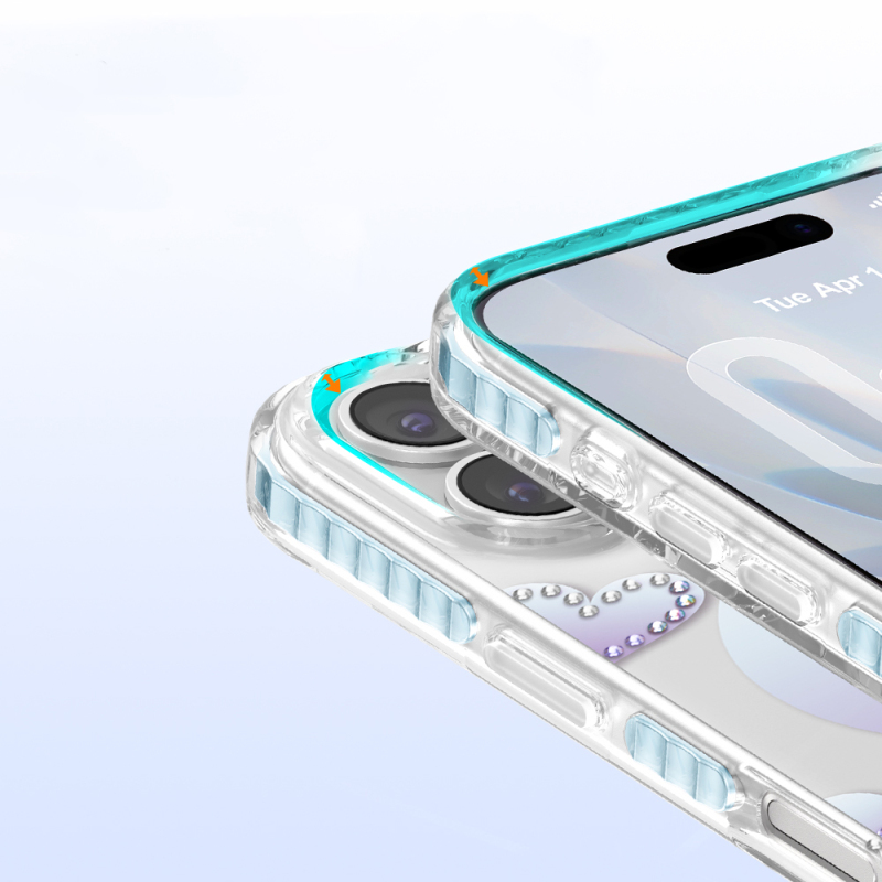 Apple iPhone 17 Kılıf M-Safe Şarj Özellikli Zore Paris Elvo Sert PC Kapak - 24