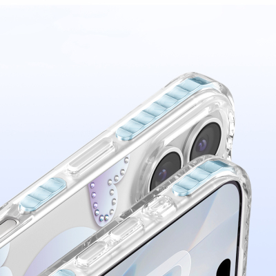Apple iPhone 17 Kılıf M-Safe Şarj Özellikli Zore Paris Elvo Sert PC Kapak - 27