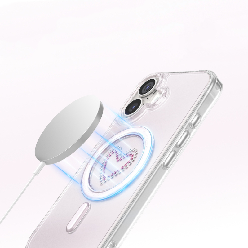 Apple iPhone 17 Kılıf M-Safe Şarj Özellikli Zore Paris Mova Sert PC Kapak - 15