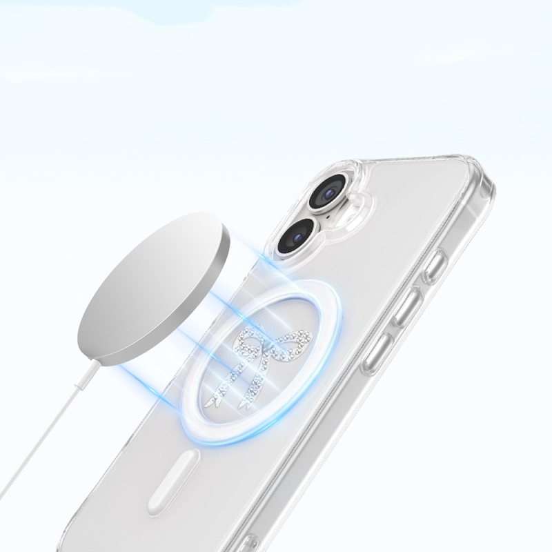 Apple iPhone 17 Kılıf M-Safe Şarj Özellikli Zore Paris Mova Sert PC Kapak - 22