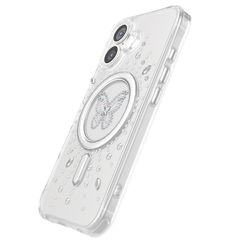Apple iPhone 17 Kılıf M-Safe Şarj Özellikli Zore Paris Mova Sert PC Kapak - 26