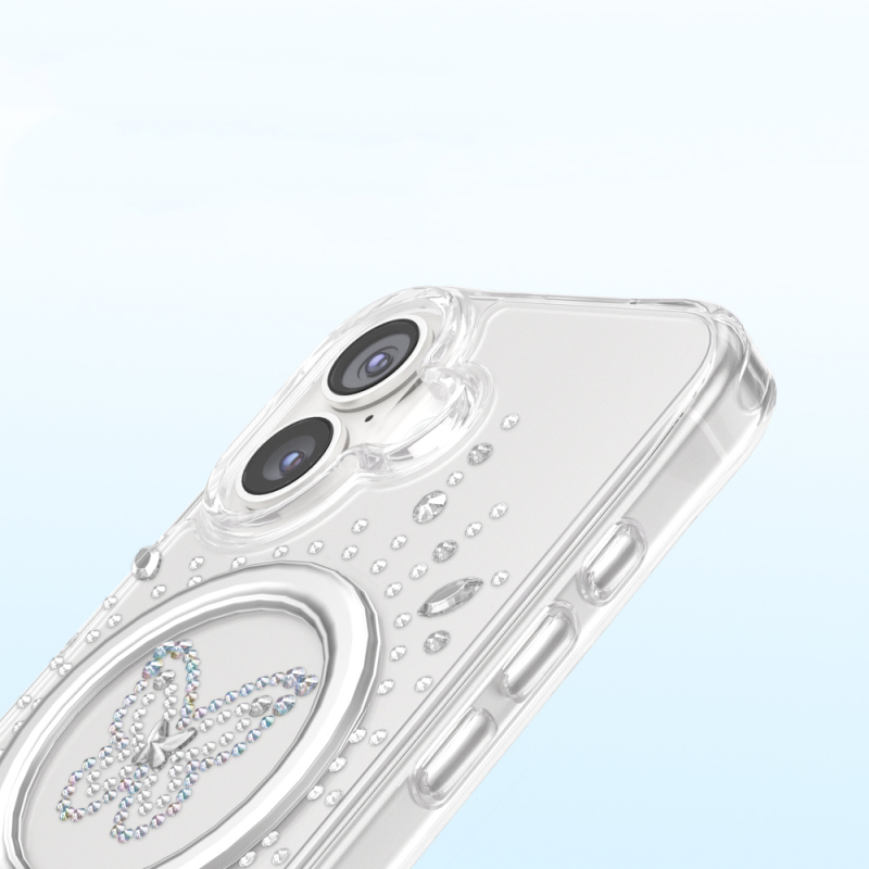 Apple iPhone 17 Kılıf M-Safe Şarj Özellikli Zore Paris Mova Sert PC Kapak - 28
