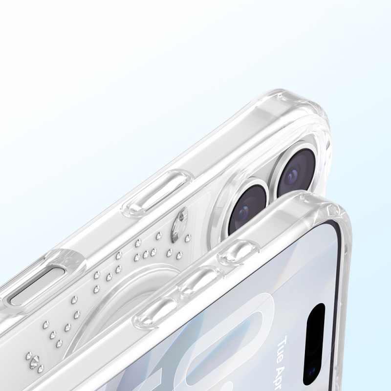 Apple iPhone 17 Kılıf M-Safe Şarj Özellikli Zore Paris Mova Sert PC Kapak - 32