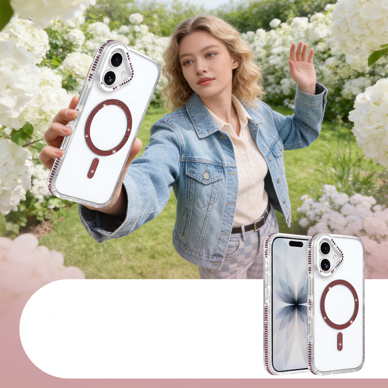 Apple iPhone 17 Kılıf M-safe Şarj Özellikli Zore Tera Silikon Kapak - 3