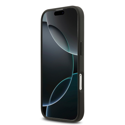 Apple iPhone 17 Kılıf Mercedes Benz Orjinal Lisanslı M-safe Şarj Özellikli Dokulu Desenli Deri Kapak - 14