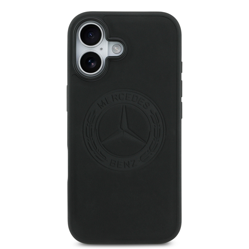 Apple iPhone 17 Kılıf Mercedes Benz Orjinal Lisanslı M-safe Şarj Özellikli Hakiki Deri Nostaljik Yıldız Dizayn Kapak - 4