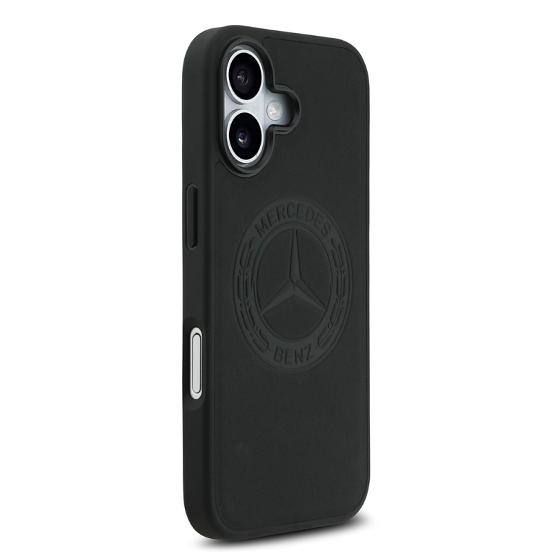 Apple iPhone 17 Kılıf Mercedes Benz Orjinal Lisanslı M-safe Şarj Özellikli Hakiki Deri Nostaljik Yıldız Dizayn Kapak - 5
