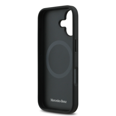 Apple iPhone 17 Kılıf Mercedes Benz Orjinal Lisanslı M-safe Şarj Özellikli Hakiki Deri Nostaljik Yıldız Dizayn Kapak - 8