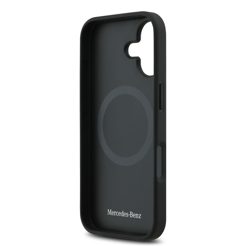 Apple iPhone 17 Kılıf Mercedes Benz Orjinal Lisanslı M-safe Şarj Özellikli Hakiki Deri Nostaljik Yıldız Dizayn Kapak - 8