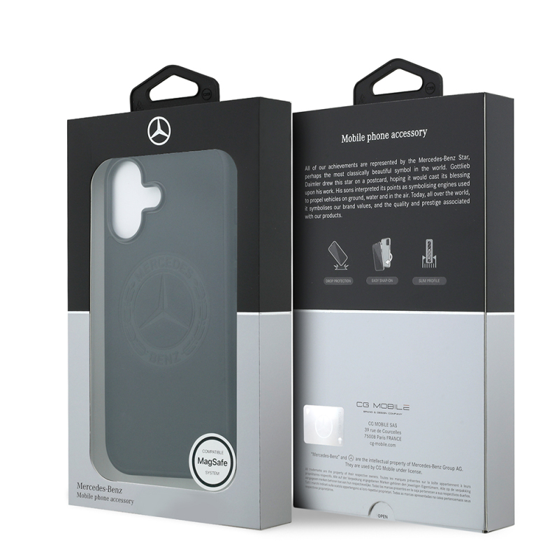 Apple iPhone 17 Kılıf Mercedes Benz Orjinal Lisanslı M-safe Şarj Özellikli Hakiki Deri Nostaljik Yıldız Dizayn Kapak - 9