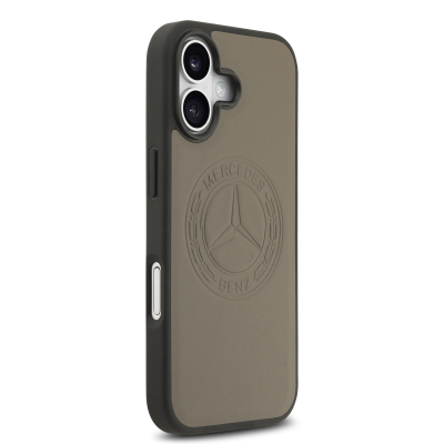 Apple iPhone 17 Kılıf Mercedes Benz Orjinal Lisanslı M-safe Şarj Özellikli Hakiki Deri Nostaljik Yıldız Dizayn Kapak - 13