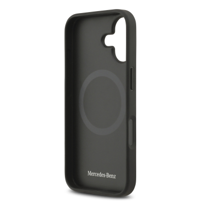 Apple iPhone 17 Kılıf Mercedes Benz Orjinal Lisanslı M-safe Şarj Özellikli Hakiki Deri Nostaljik Yıldız Dizayn Kapak - 16