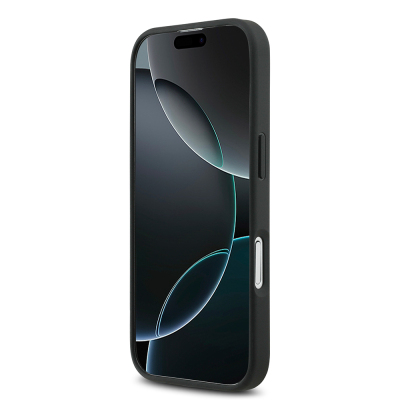 Apple iPhone 17 Kılıf Mercedes Benz Orjinal Lisanslı M-safe Şarj Özellikli Şeritli Yıldız Desenli Metal Logolu Deri Kapak - 6