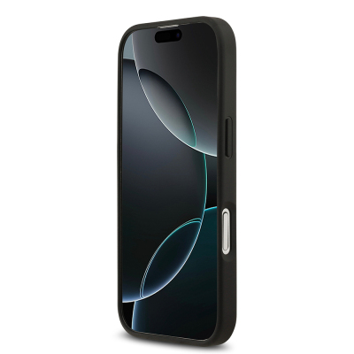 Apple iPhone 17 Kılıf Mercedes Benz Orjinal Lisanslı M-safe Şarj Özellikli Şeritli Yıldız Desenli Metal Logolu Deri Kapak - 15