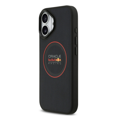 Apple iPhone 17 Kılıf Redbull Orjinal Lisanslı M-safe Şarj Özellikli Kırmızı Halka ve Logo Kabartmalı PU Deri Kapak - 3