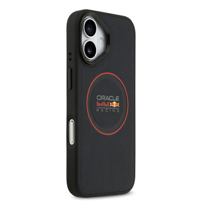 Apple iPhone 17 Kılıf Redbull Orjinal Lisanslı M-safe Şarj Özellikli Kırmızı Halka ve Logo Kabartmalı PU Deri Kapak - 5