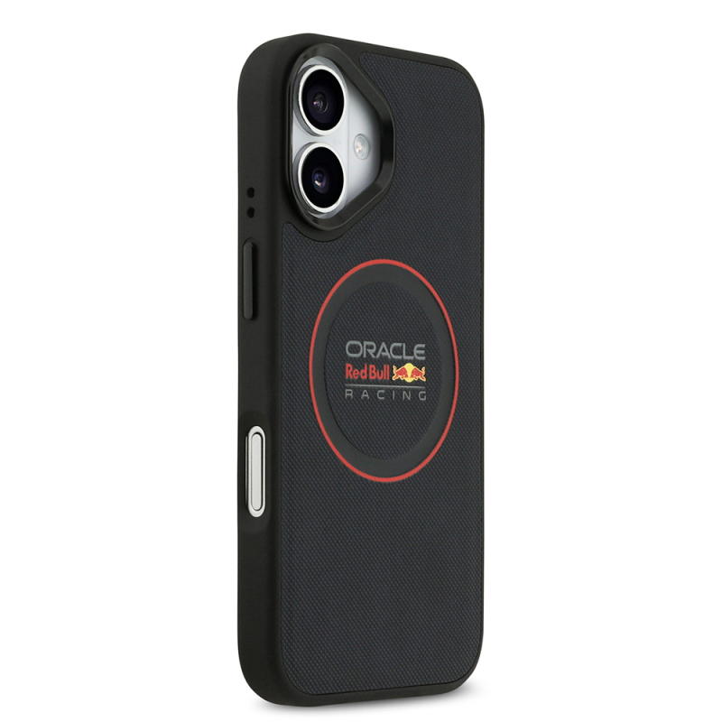 Apple iPhone 17 Kılıf Redbull Orjinal Lisanslı M-safe Şarj Özellikli Kırmızı Halka ve Logo Kabartmalı PU Deri Kapak - 5
